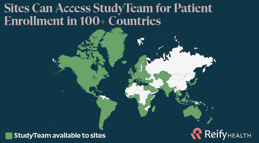 Map of Countries Where StudyTeam is Available